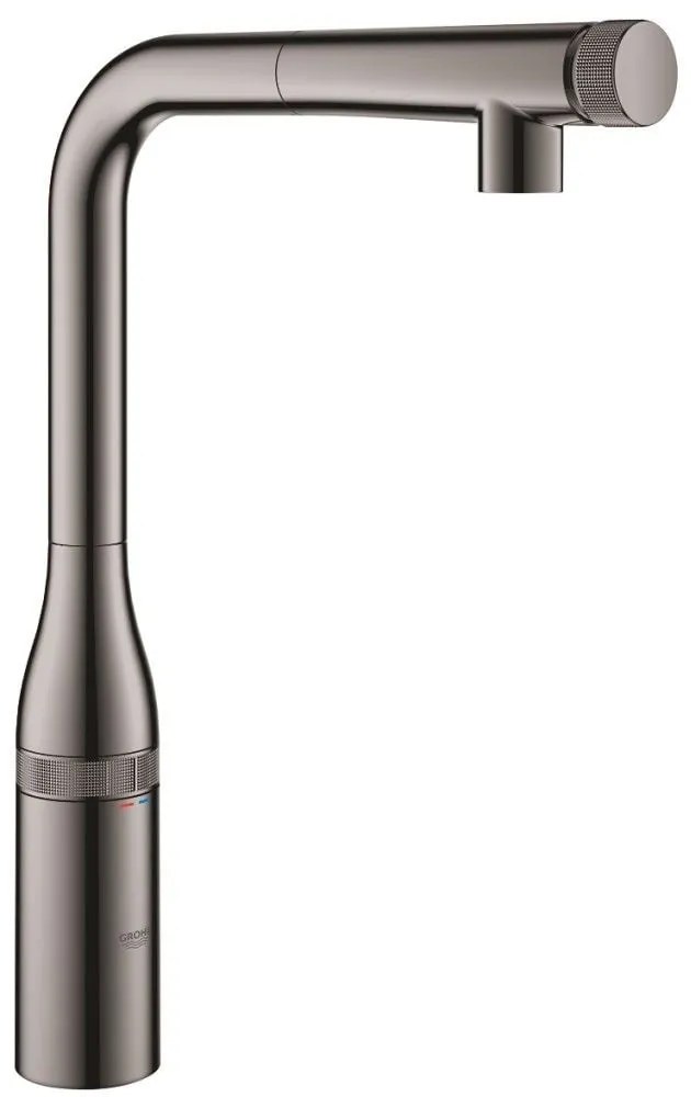 Grohe Essence Baterie chiuveta bucatarie cu dus extractibil si buton SmartControl, antracit (hard graphite)