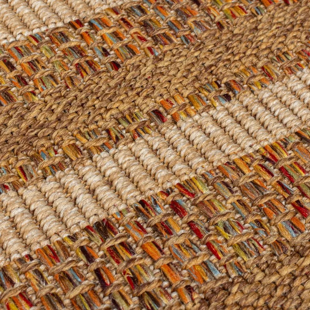 Covor pentru exterior și interior în culoare naturală 120x170 cm Layla Border – Flair Rugs