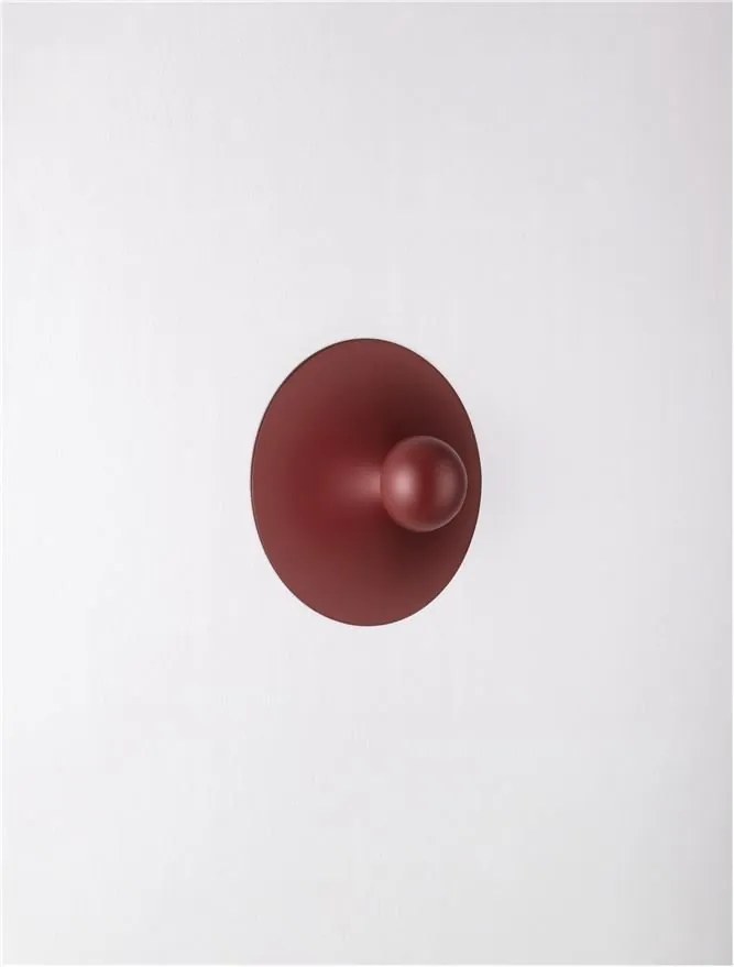 Aplica de perete LED stil minimalist EDEM rosu
