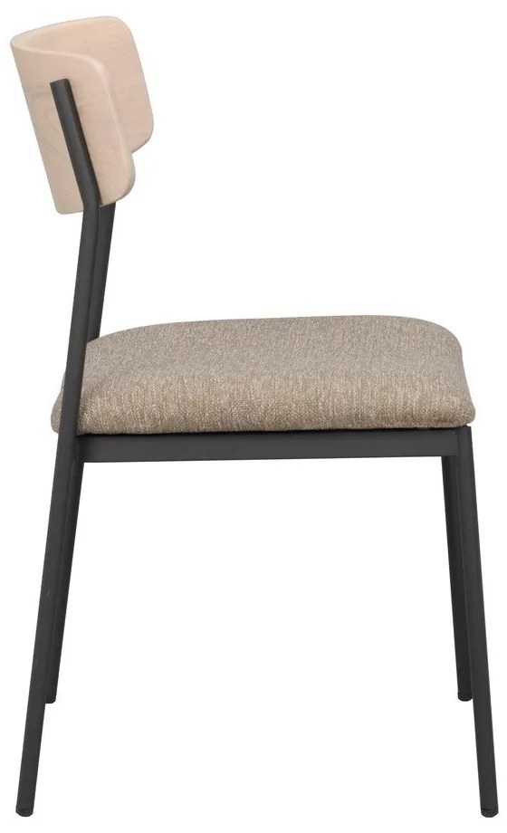 Scaune de dining bej/natural 2 buc. Maymont – Rowico