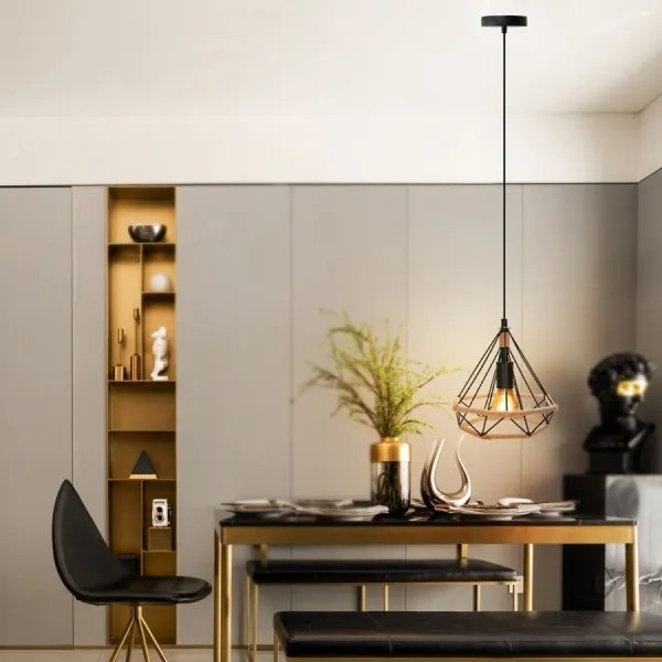 Lustră pe cablu Aigostar 1xE27/60W/230V