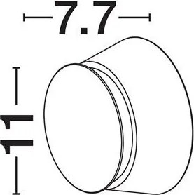 Mini Aplica perete exterior, Protectie IP65, RAY alb