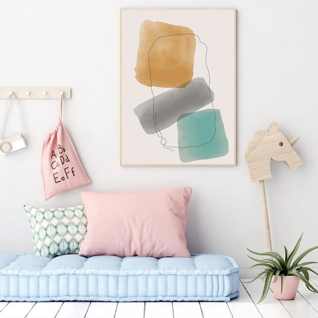 Poster - Abstracție pictată (A4)