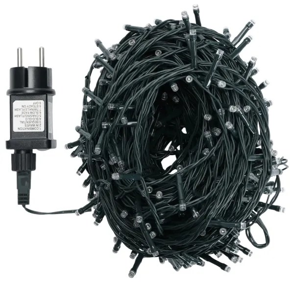 Aigostar - Ghirlandă LED de Crăciun pentru exterior, 500 LED, 6W, 230V, 50 m, IP44, alb cald