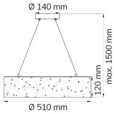 Lustră LED pe cablu LEIKA LED/21W/230V Wofi 6370.01.70.7000