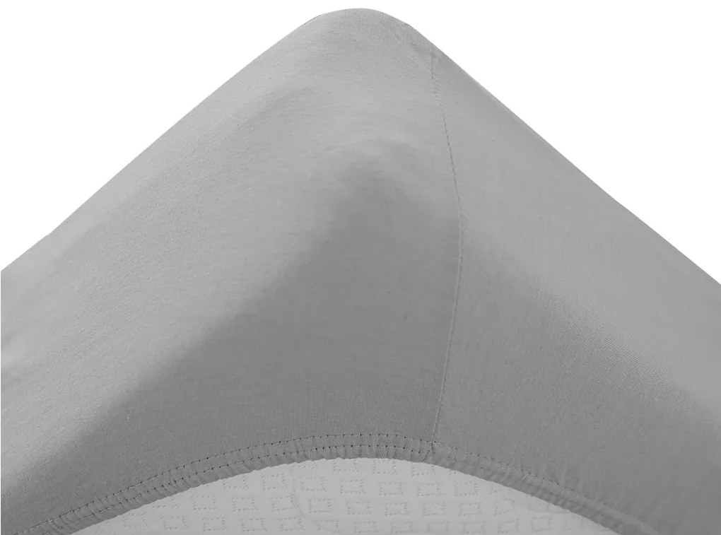 Cearsaf jersey Culoare gri deschis, 140 x 200 cm LA REDUCERE
