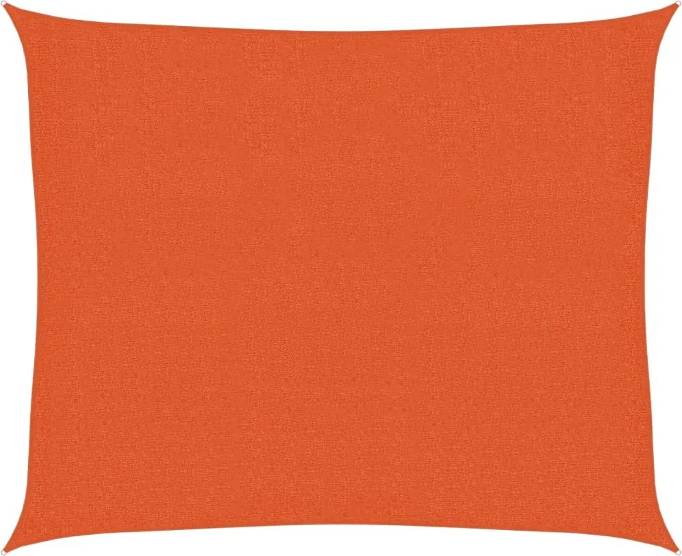 vidaXL Pânză parasolar, portocaliu, 2,5x3 m, HDPE, 160 g/m²