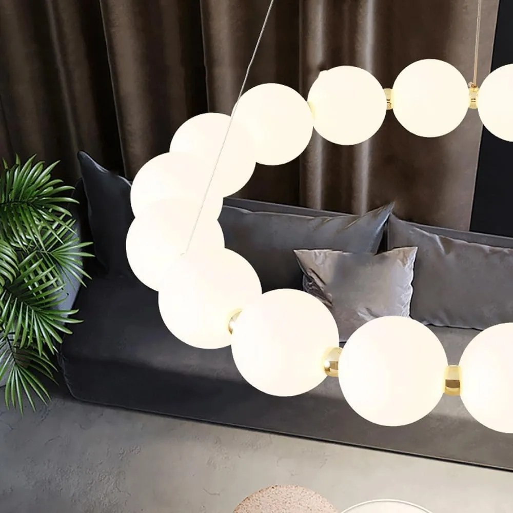 Lustră Nordică Suspendată cu 14 Bile și 40W – Design Modern și Funcționalitate, Model DM3870/14