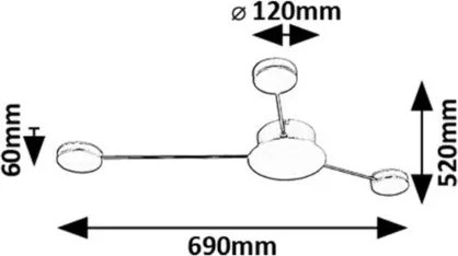 Aplica LED moderna Amadeo aurie