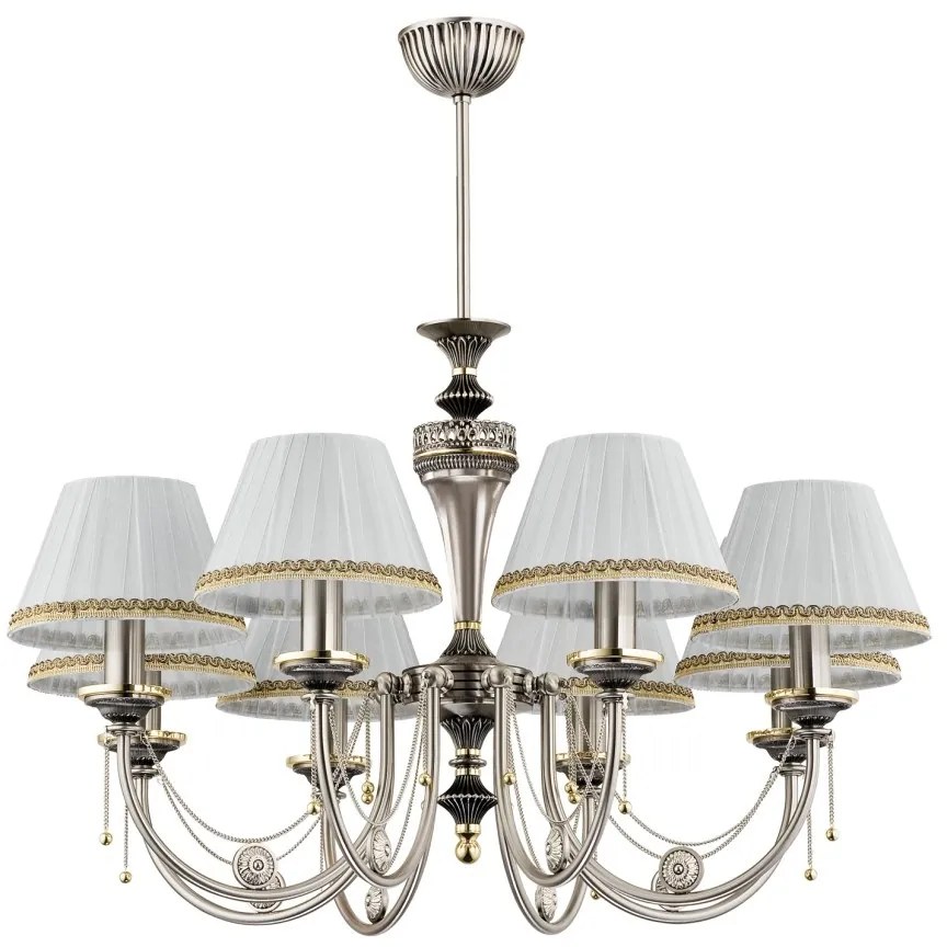 Candelabru 8 brate design clasic realizat manual Dorato
