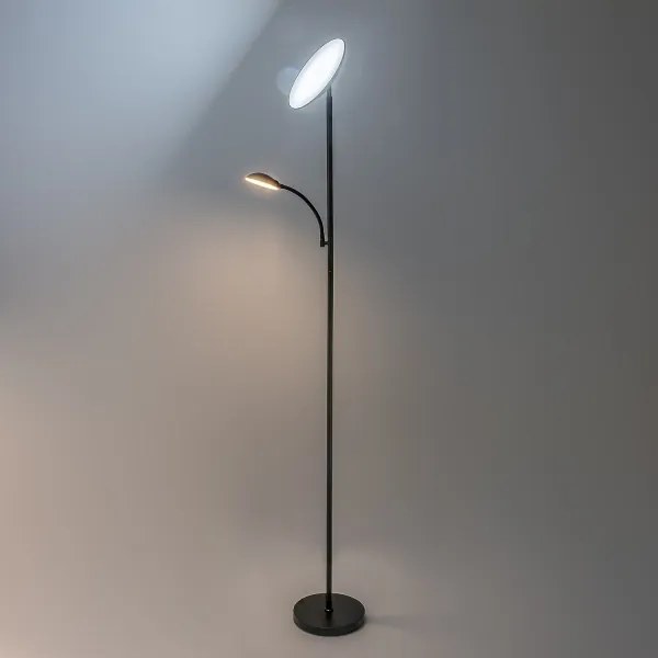 Rabalux 74084 - Lampă de podea LED dimabilă HALINA 23W/230V 3000/4200/6500 neagră