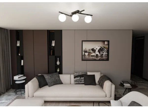 Plafonieră SMART 3xE14/10W/230V negru/alb