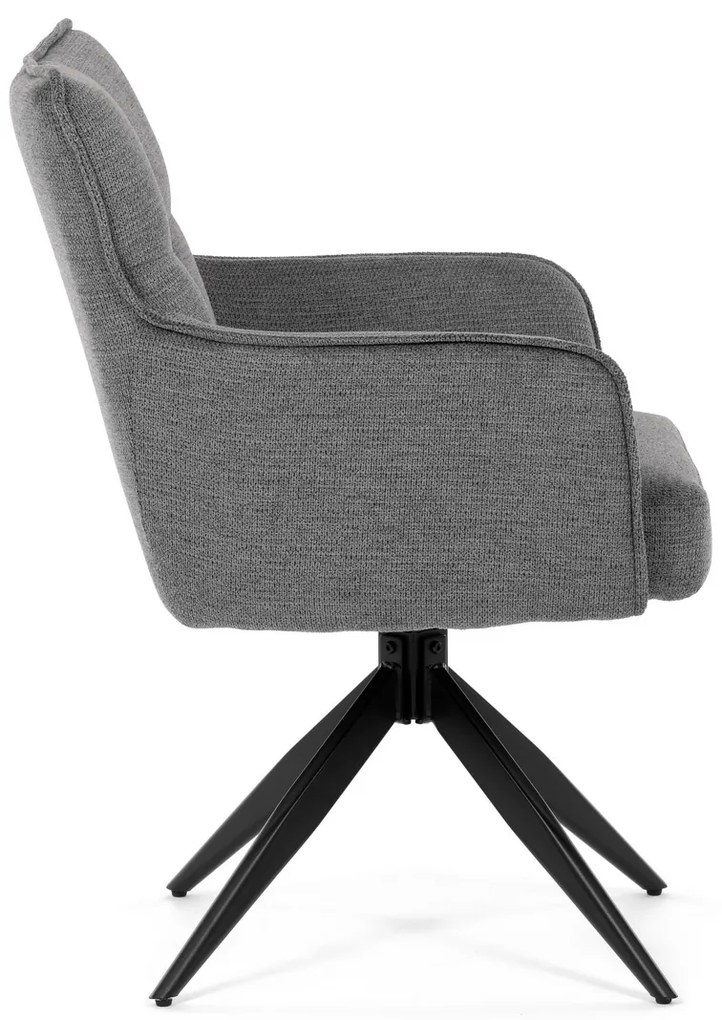 Set de scaune de sufragerie cu mecanism deîntoarcere DCH-P3170 GREY2, 2 buc.