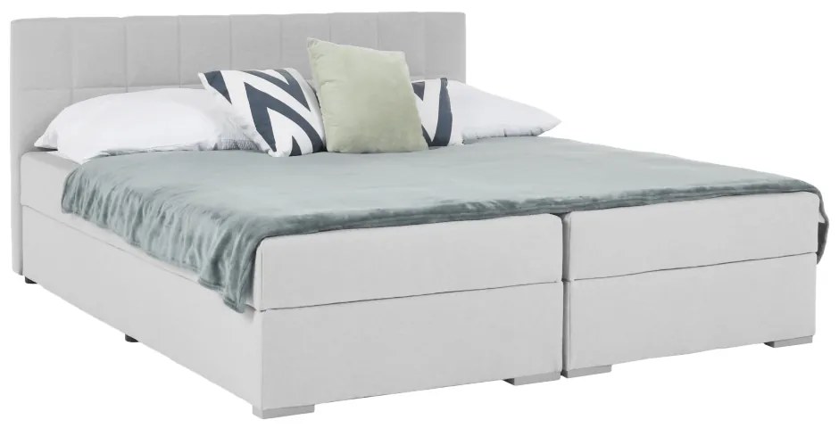 Pat matrimonial Boxspring 180 cm Ferrati (gri maro). 1016099