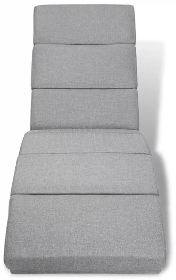 Șezlong LONDON, 186×55×89cm, gri Casaria