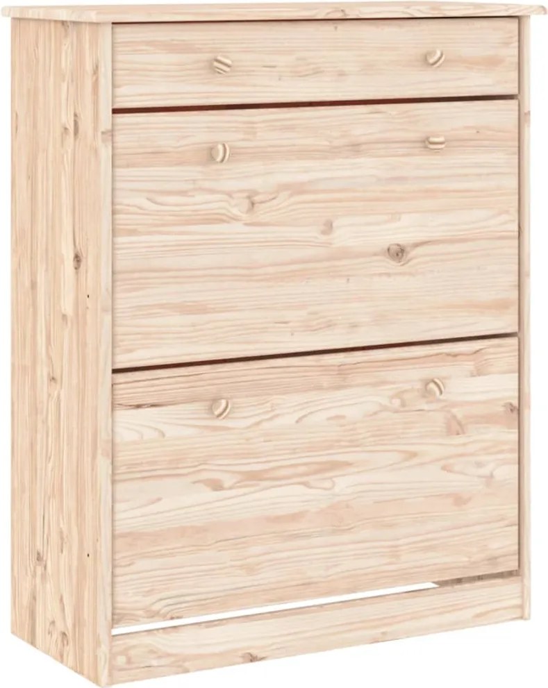 vidaXL Noptieră ALTA, 77x35x96 cm, lemn masiv de pin