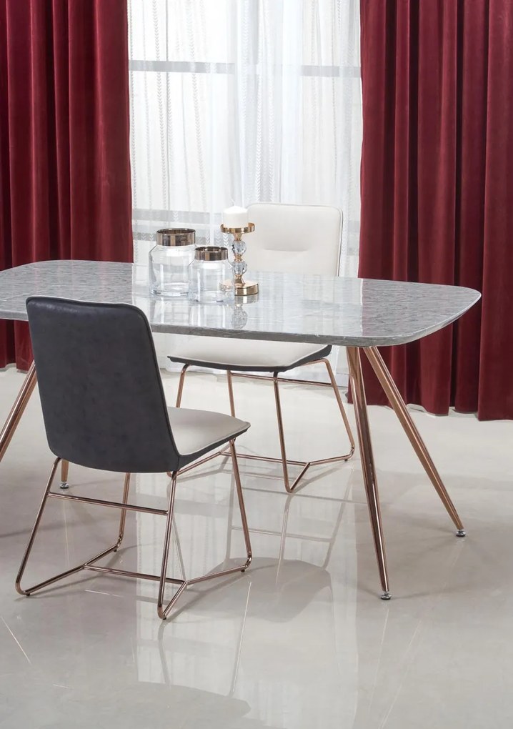 Scaun K390 piele ecologica crem
