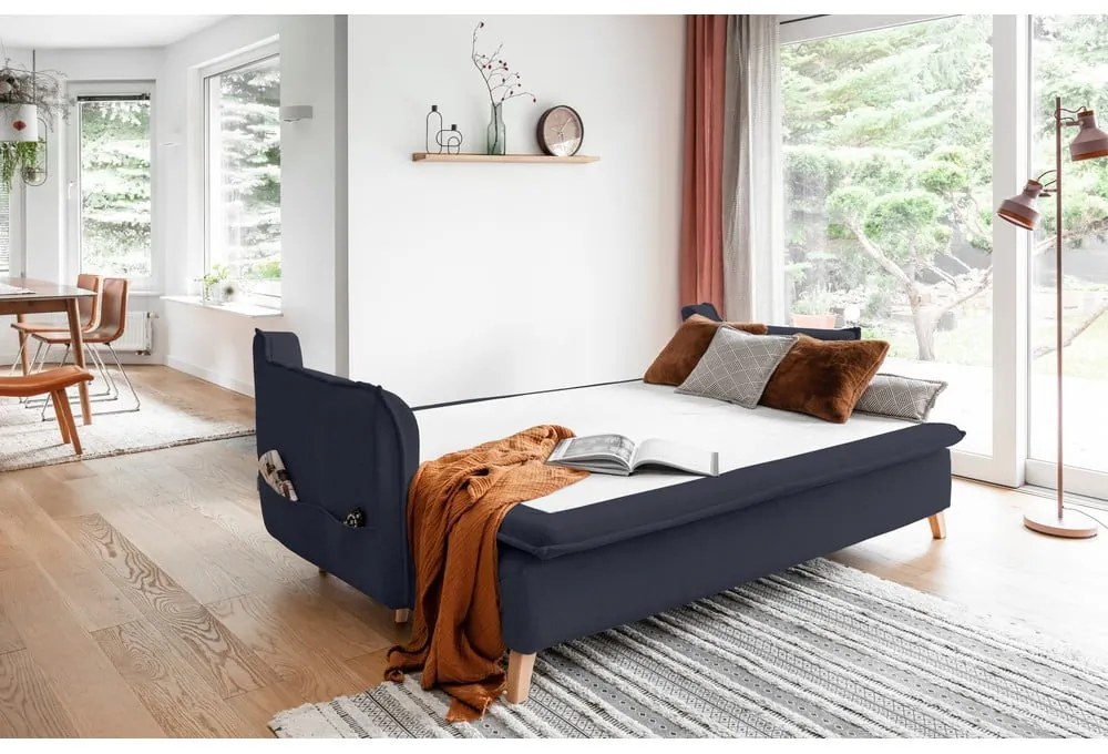 Canapea gri închis/gri antracit extensibilă 225 cm Charming Charlie – Miuform