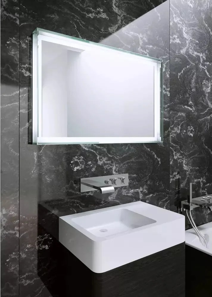 Oglinda patrata LED Dubiel Vitrum Ripasso 70x70 cm