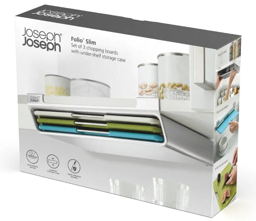 Tocătoare cu suport 3 buc. 23x31,5 cm Folio Slim – Joseph Joseph