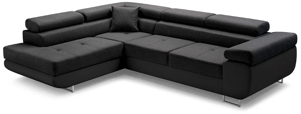 Supermobel Coltar extensibil ASTON, 273x70/85x203, sioux 1114/lux 23, colt pe stanga