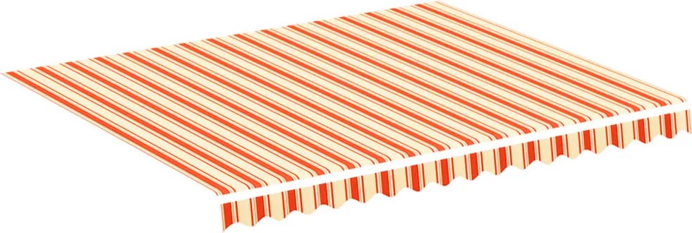 vidaXL Pânză de rezervă copertină, galben și portocaliu, 3x2,5 m