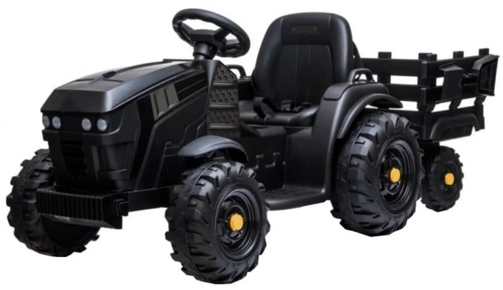 Tractor Electric XXL cu acumulator pentru copii NOVOKIDS™ Super Tytan Farmer , Cu remorca, Melodii si USB , 3-8 ani , Baterie12V, 2 Viteze, lungime