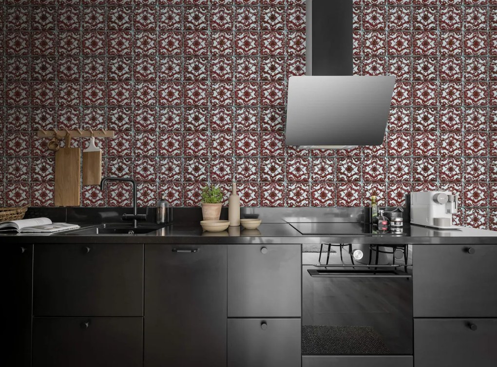 Tapet Artisan Tiles, Indian Red, Rebel Walls, 5 mp / rola