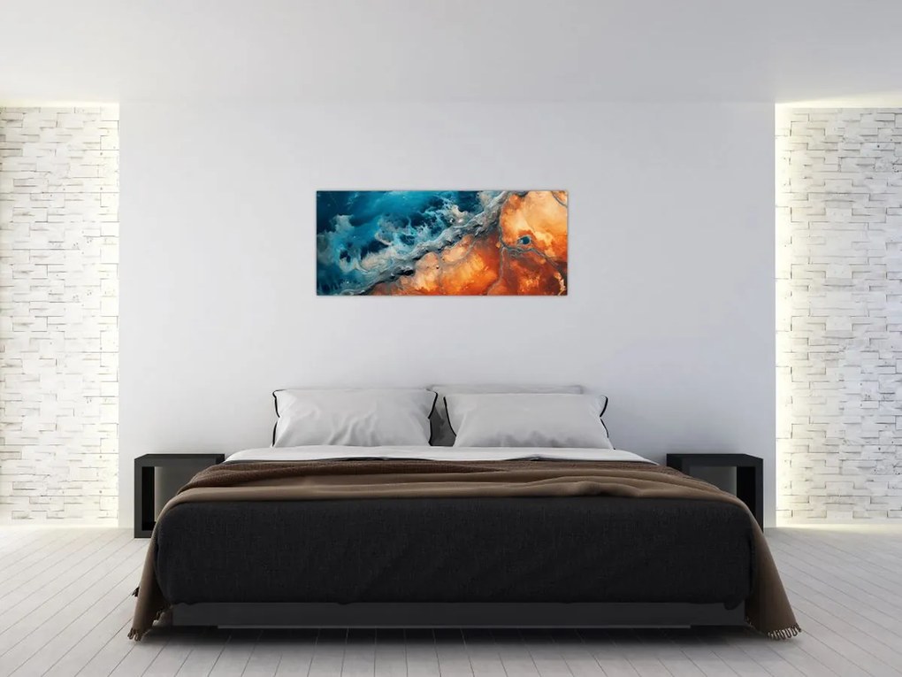 Tablou - Apă și foc (120x50 cm)
