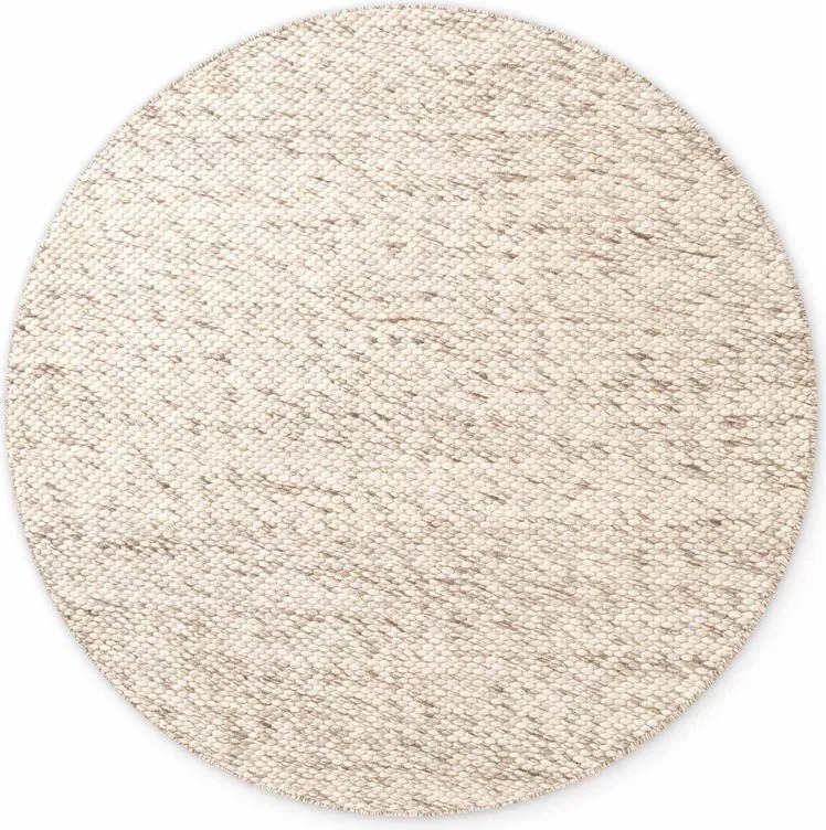 Covor bej/în culoare naturală țesut manual rotund din lână ø 160 cm Lyon Beans – Elle Decoration