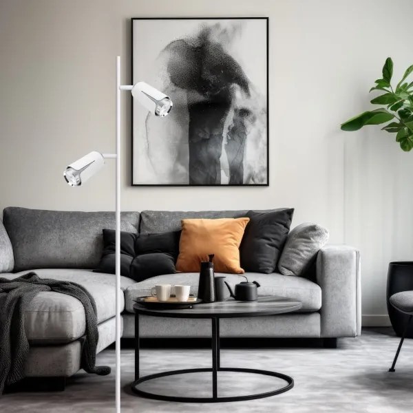 Lampadar FLOWER 2xGU10/8W/230V alb