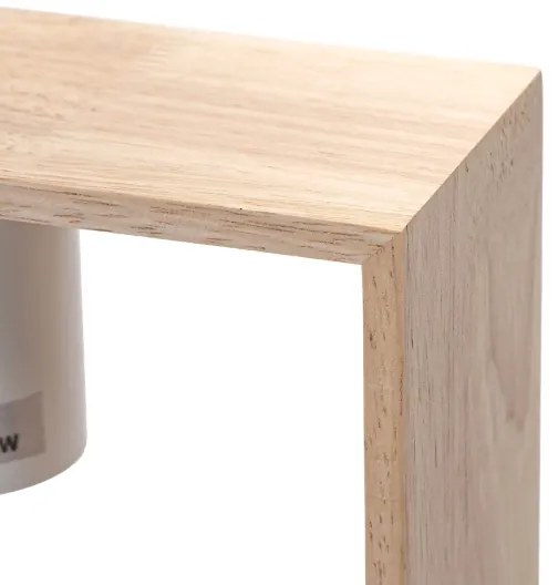 Aigostar - Lustră LED suspendată din lemn de pin pe cablu 1xE27/9W/230V 2200K