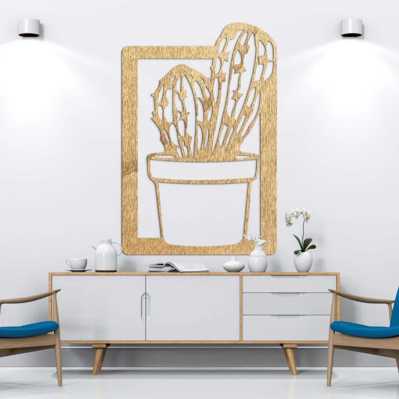 SENTOP | Pictură murală de design din lemn cu motiv vegetal - ELIEE