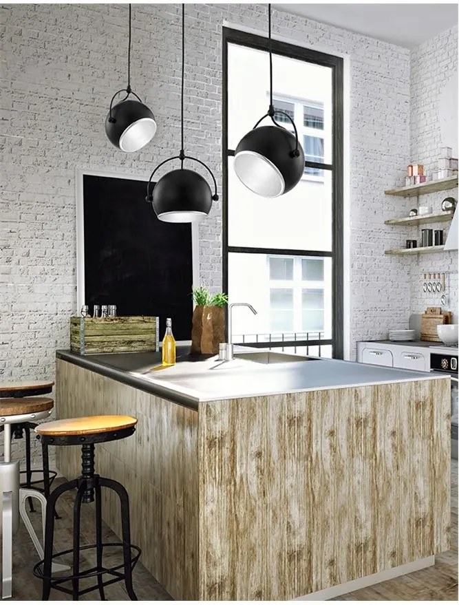 Pendul design modern Degli, negru NVL-6990401
