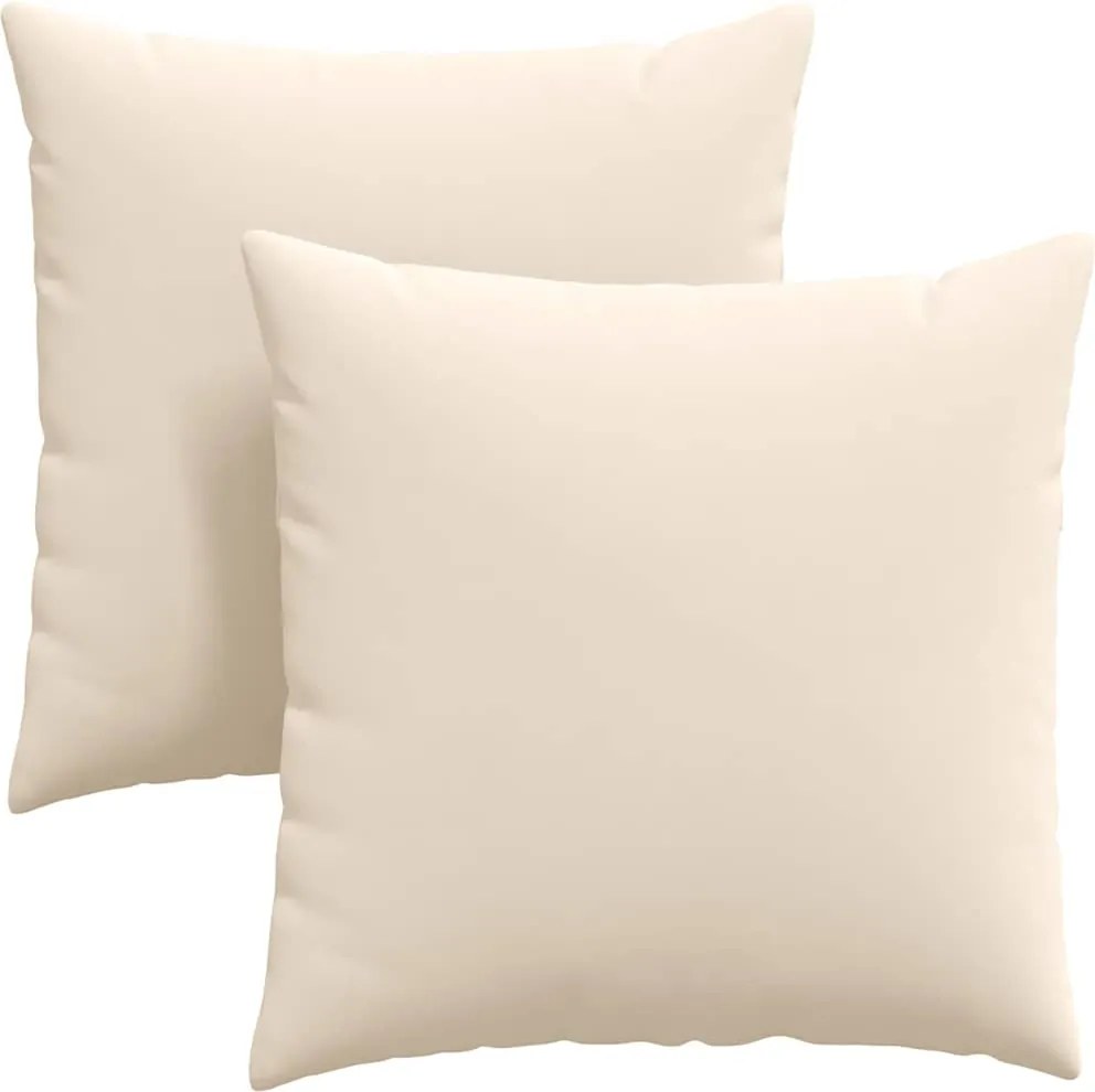vidaXL Perne pentru canapea 2 pcs Bej 80 x 80 cm țesătură