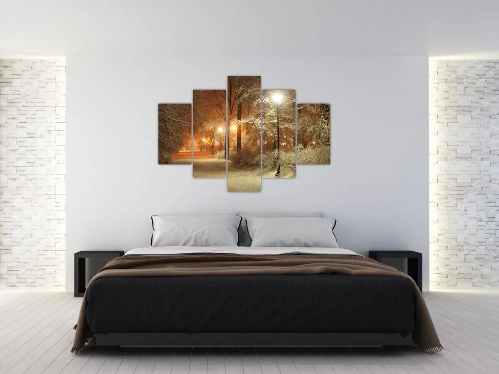 Tablou - Parcul înzăpezit (150x105 cm)