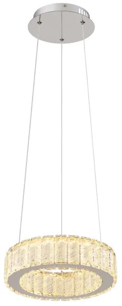 Lustră LED dimabilă pe cablu Globo 67162-30 MUCKY LED/30W/230V d. 30 cm + telecomandă