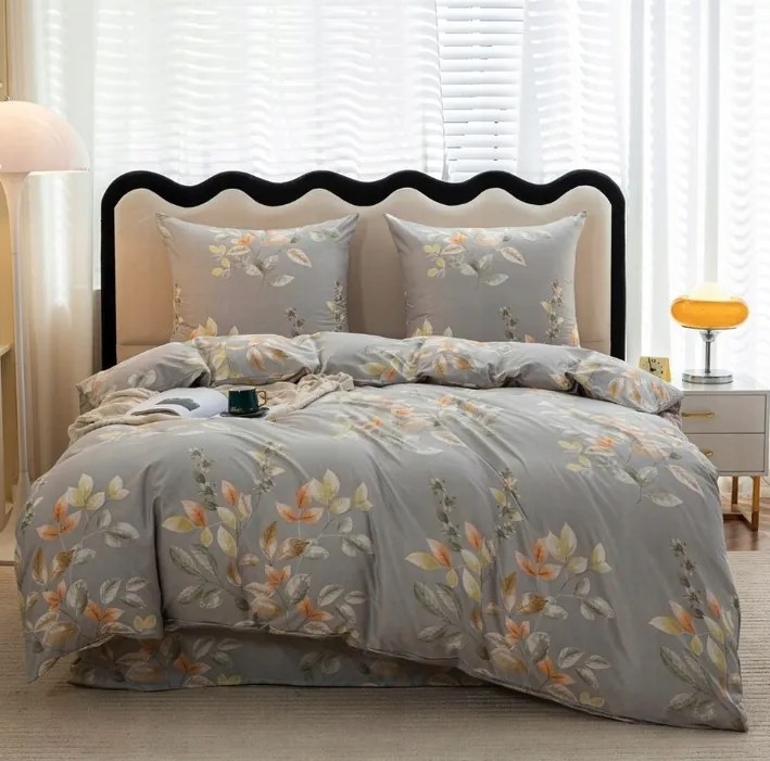 Lenjerie de pat din microfibra MISTLEAF gri Dimensiune lenjerie de pat: 2 buc 70 x 80 cm | 160 x 200 cm