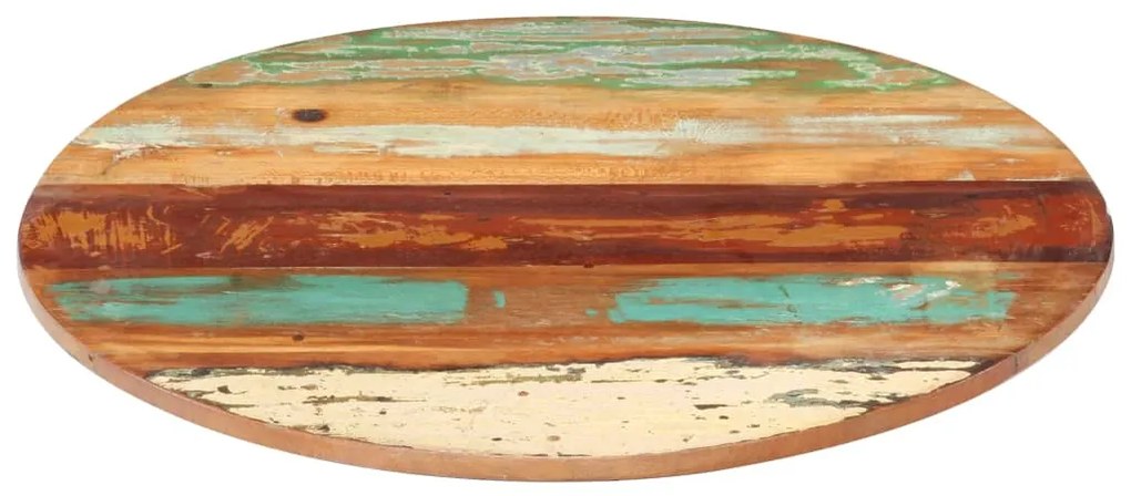 286031 vidaXL Blat de masă rotund, 40 cm, lemn masiv reciclat, 15-16 mm