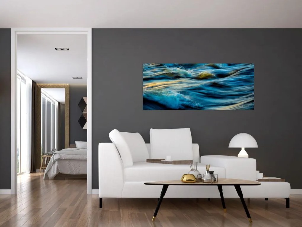 Tablou - Valuri (120x50 cm)