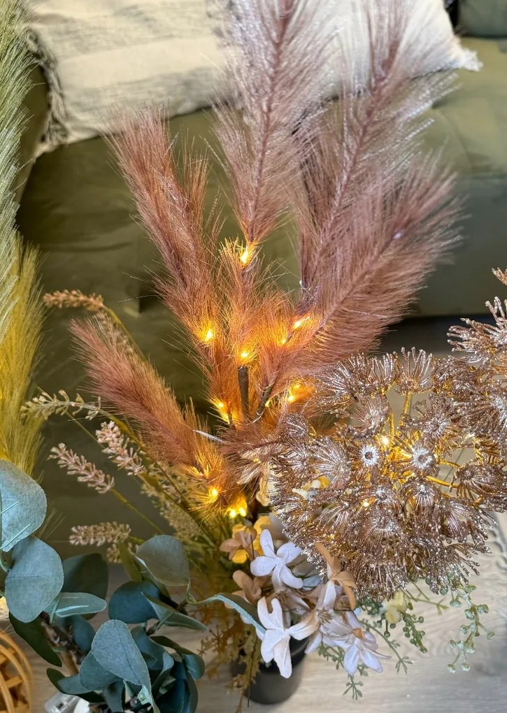 Ramura decorativa cu LED BRANCH 90 cm, maro