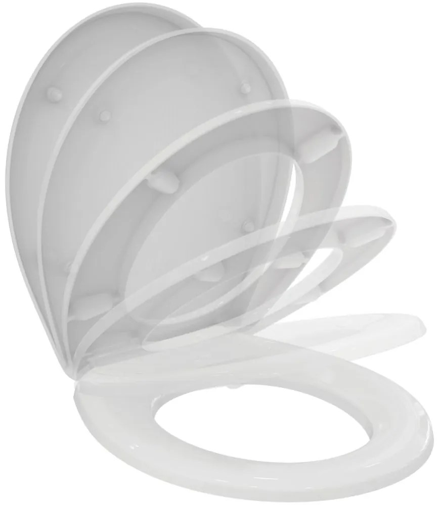 Capac WC, softclose, alb