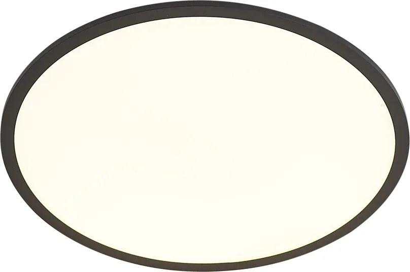 Panou LED inteligent negru 60cm incl. LED Dim to Warm cu telecomandă - Knob