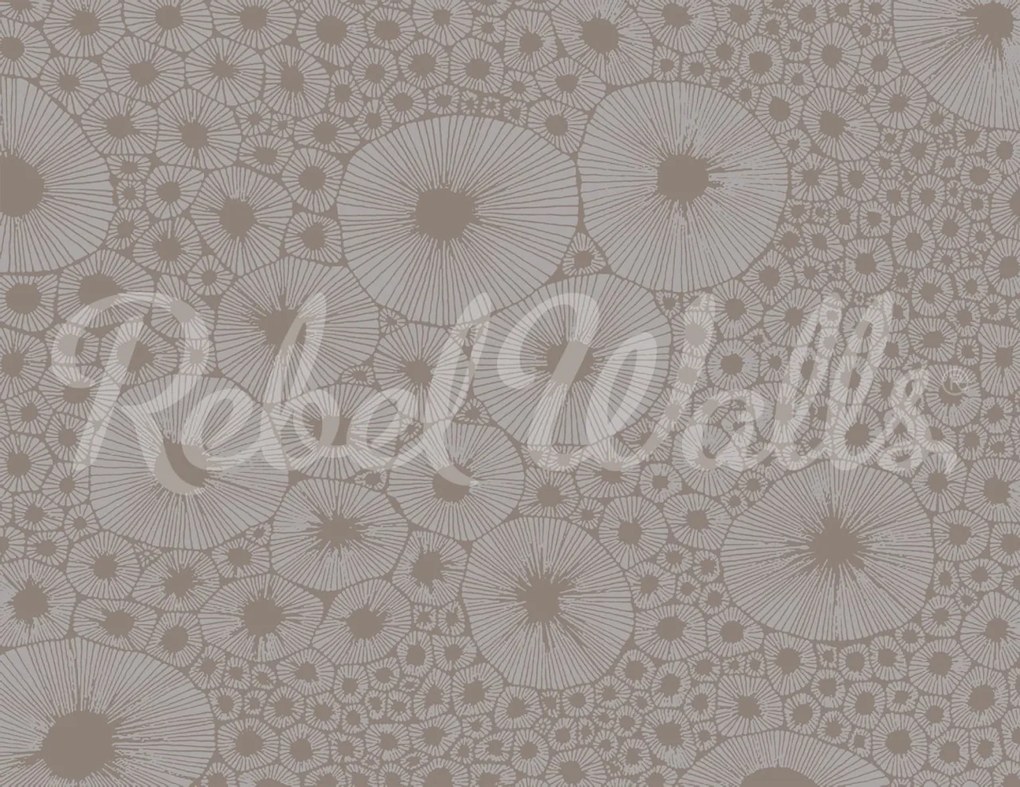 Tapet Bold Coral, Gray, Rebel Walls