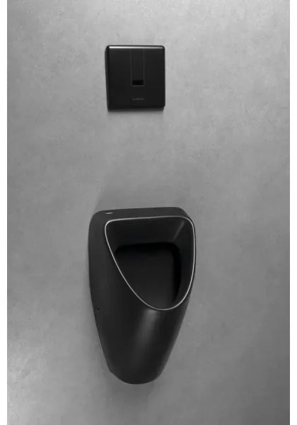 Pisoar Bruckner SCHWARN alimentare posterioară, evacuare posterioară, ceramică/negru mat