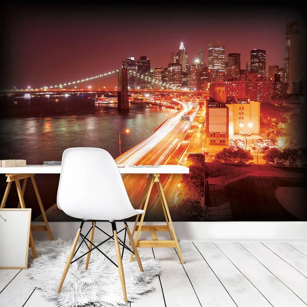 Fototapet - New York Brooklyn Bridge City (152,5x104 cm)