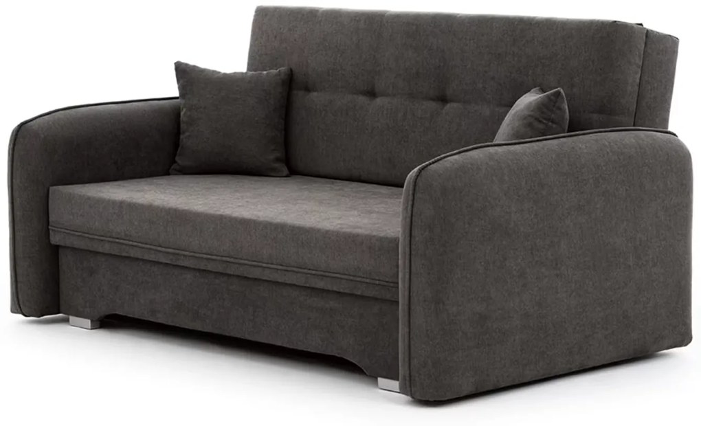 Canapea extensibila pentru 2 persoane LAINE, gri inchis