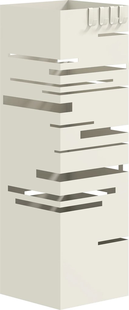 HOMCOM Suport pentru umbrele autoportant pătrat din metal, Bej | Aosom Romania