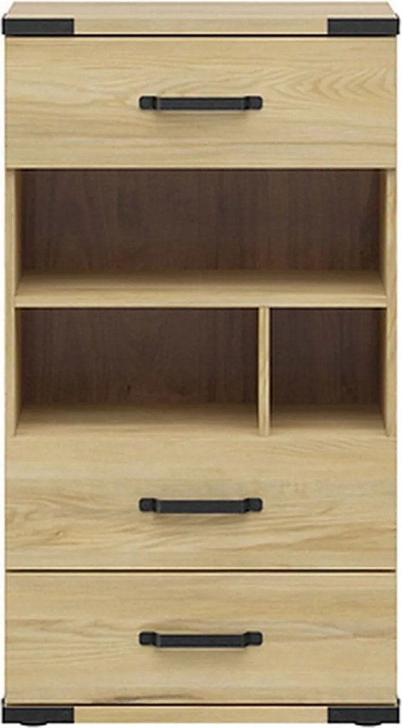 Comoda Lara, stejar, PAL, 60x40x109 cm