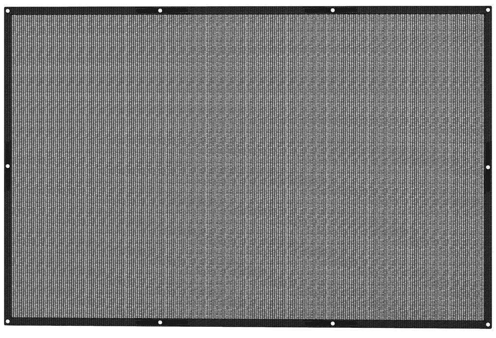 Outsunny Voal de umbră rectangular 3 x 2 m voal de umbră cu protecție UV pentru terasă balcon exterior balcon, negru | Aosom Romania